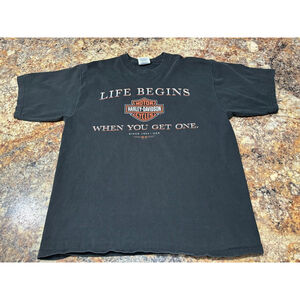 Harley-Davidson Pig Trail Rogers Arkansas T-Shirt Mens Black Graphic Biker Tee